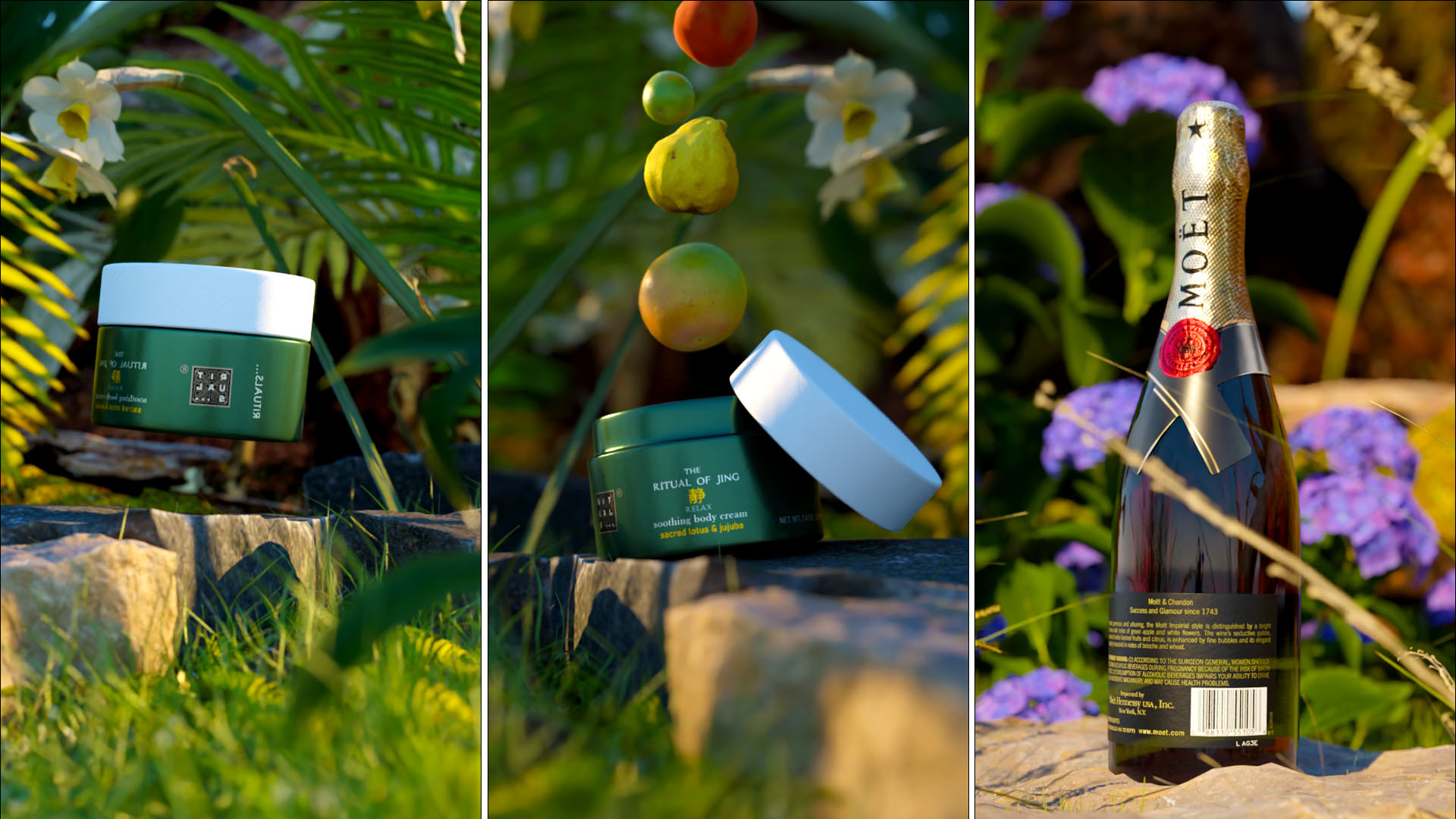 I will add realistic flowers, plants, grass for 3D commercial add